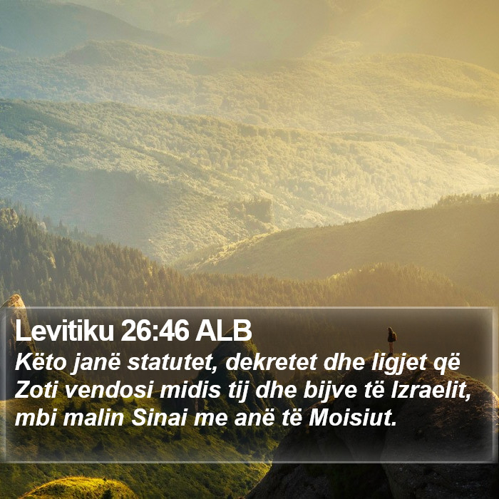 Levitiku 26:46 ALB Bible Study