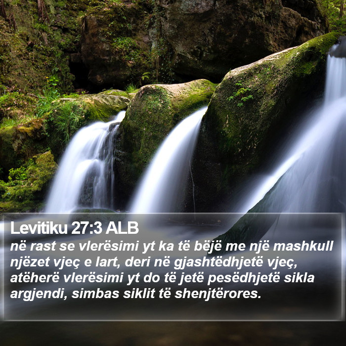 Levitiku 27:3 ALB Bible Study