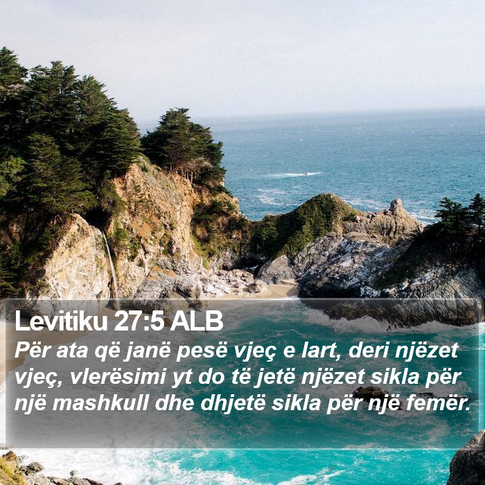 Levitiku 27:5 ALB Bible Study