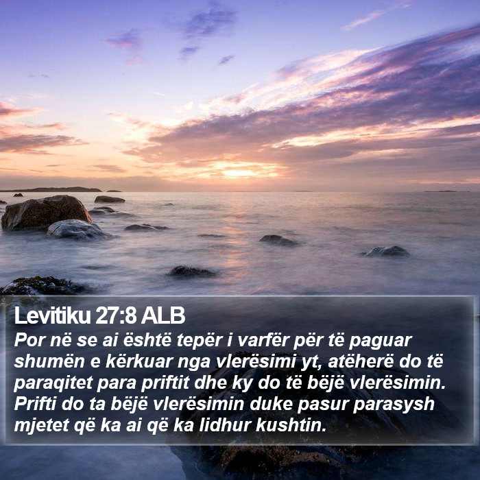 Levitiku 27:8 ALB Bible Study