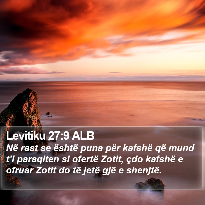 Levitiku 27:9 ALB Bible Study