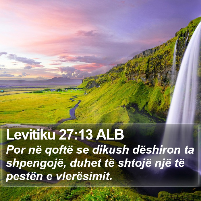 Levitiku 27:13 ALB Bible Study