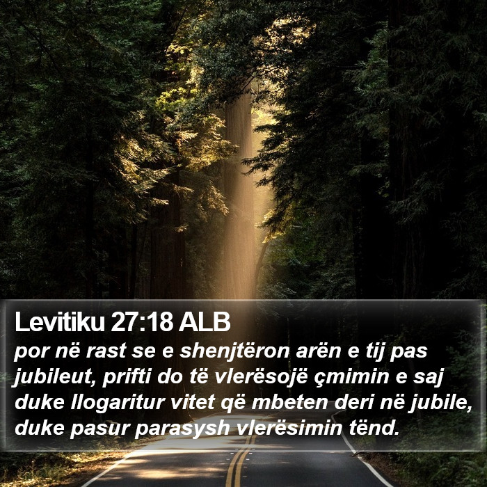 Levitiku 27:18 ALB Bible Study