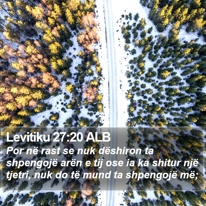 Levitiku 27:20 ALB Bible Study