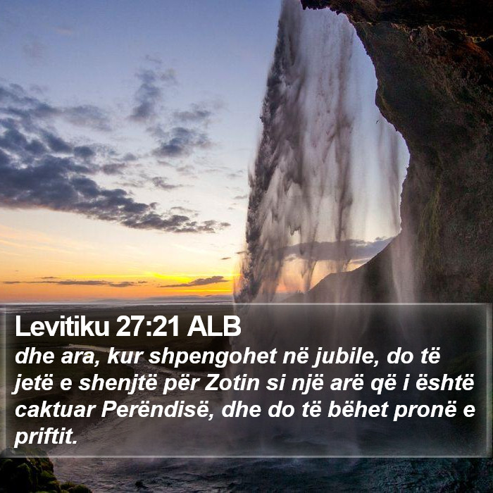 Levitiku 27:21 ALB Bible Study