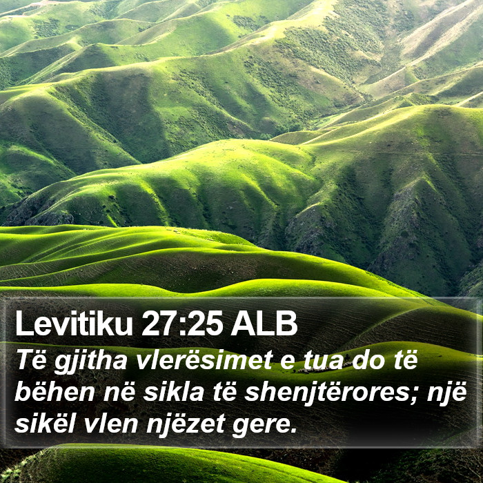 Levitiku 27:25 ALB Bible Study