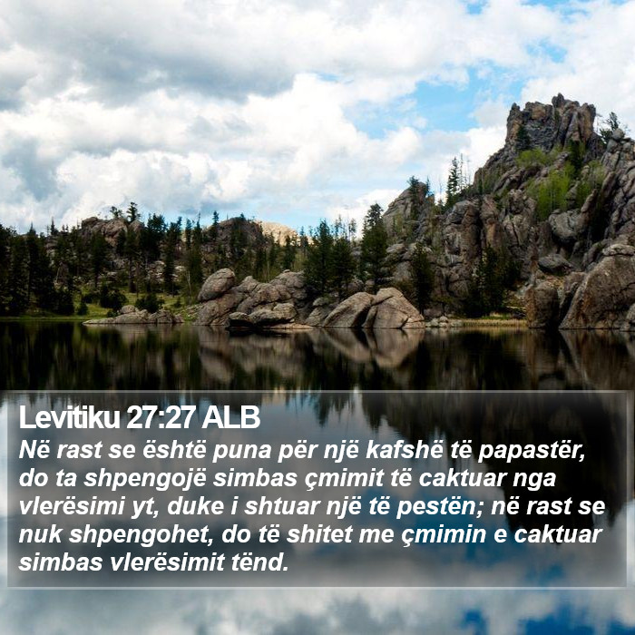 Levitiku 27:27 ALB Bible Study