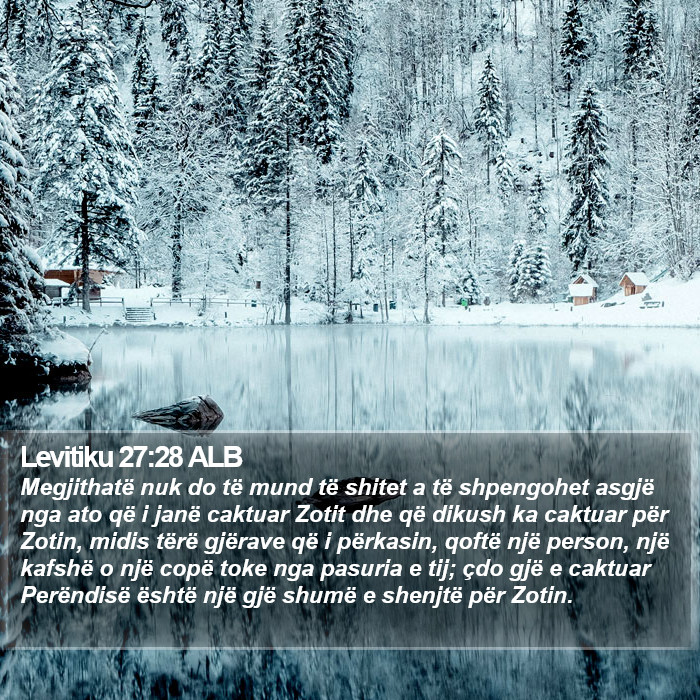 Levitiku 27:28 ALB Bible Study