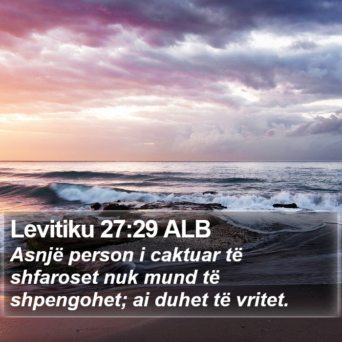 Levitiku 27:29 ALB Bible Study