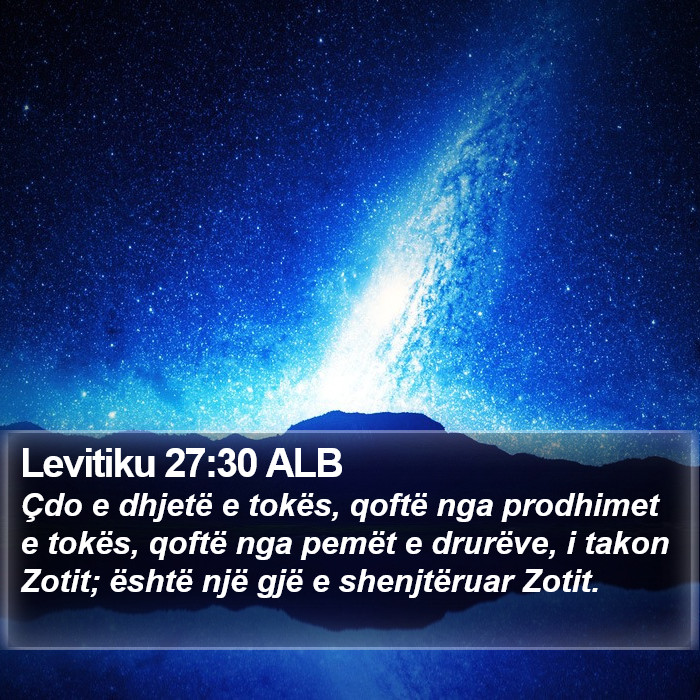 Levitiku 27:30 ALB Bible Study