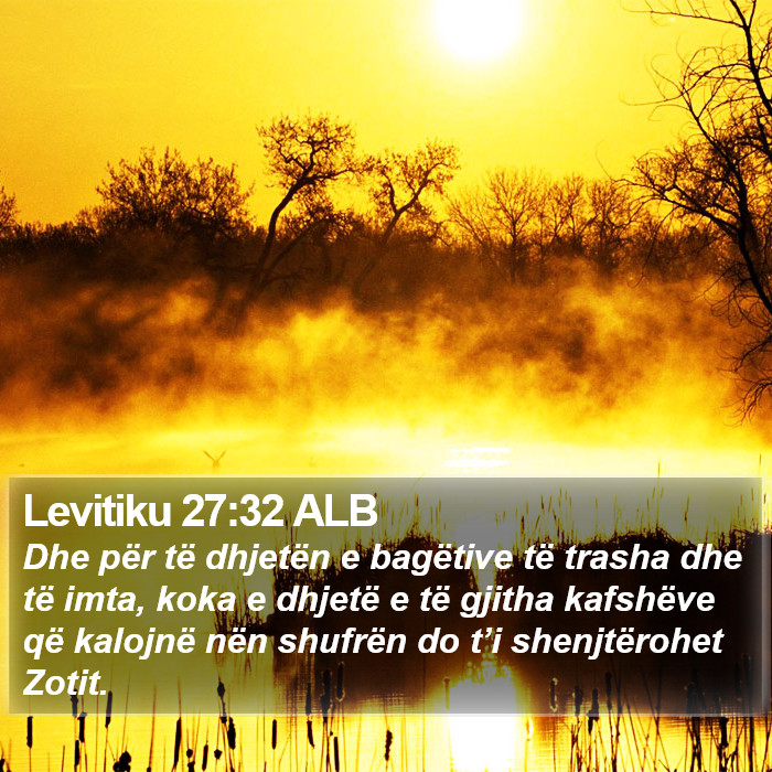 Levitiku 27:32 ALB Bible Study