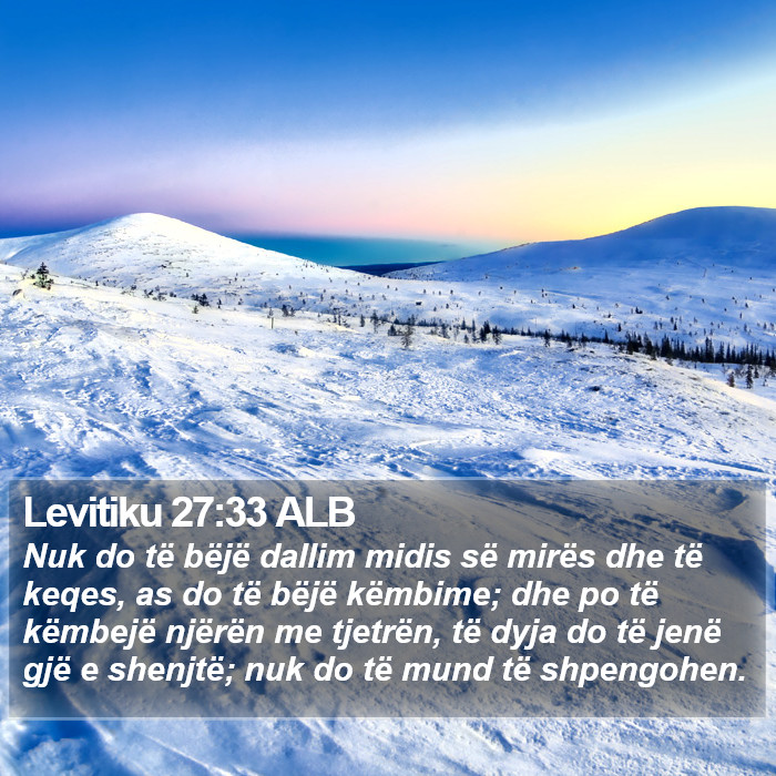 Levitiku 27:33 ALB Bible Study