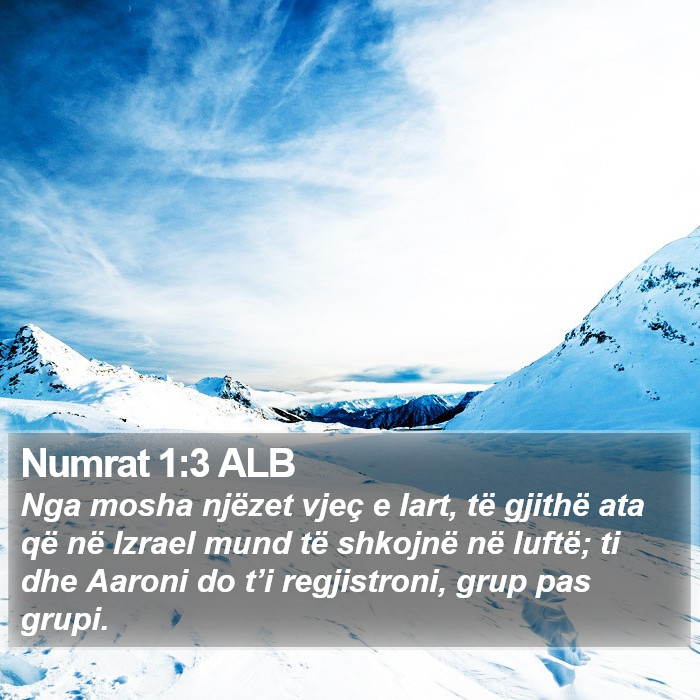 Numrat 1:3 ALB Bible Study