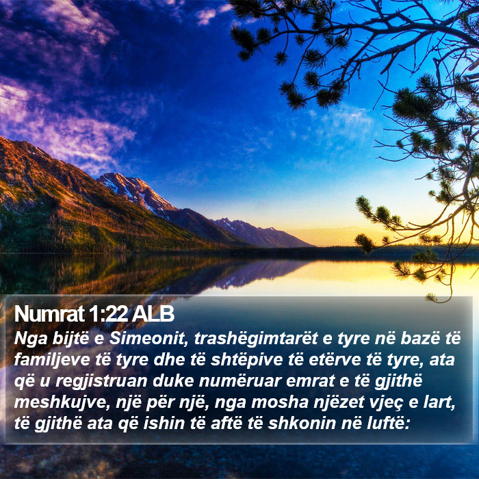 Numrat 1:22 ALB Bible Study