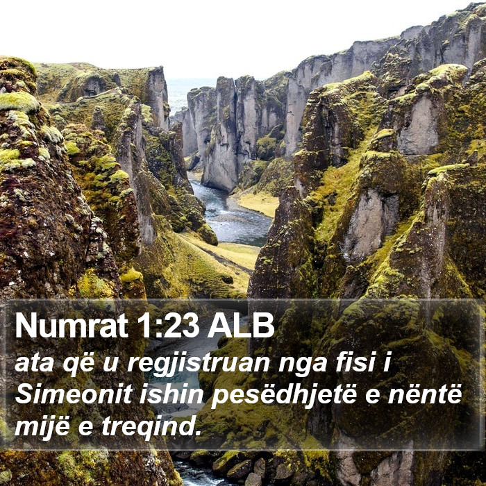 Numrat 1:23 ALB Bible Study