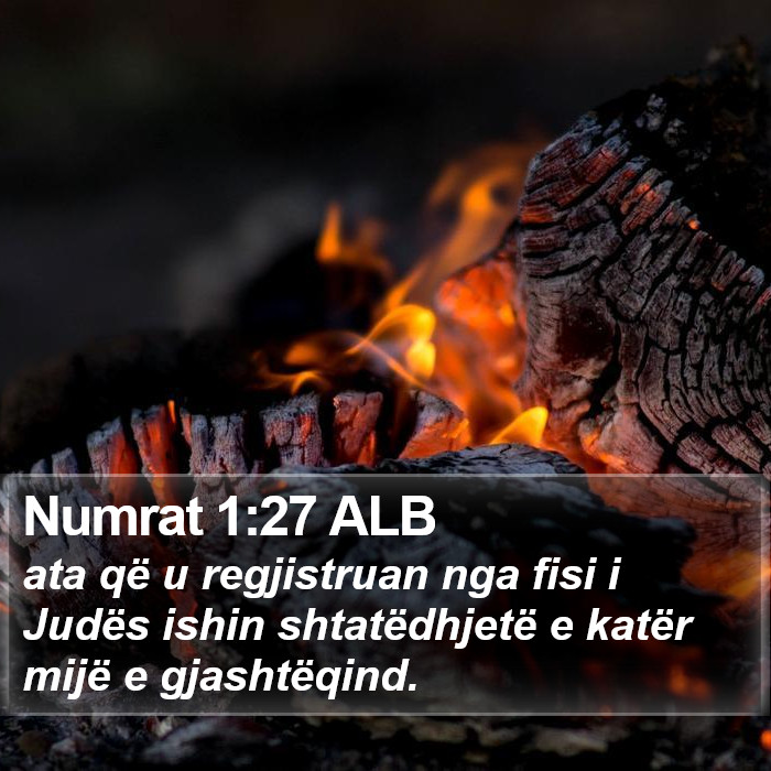 Numrat 1:27 ALB Bible Study