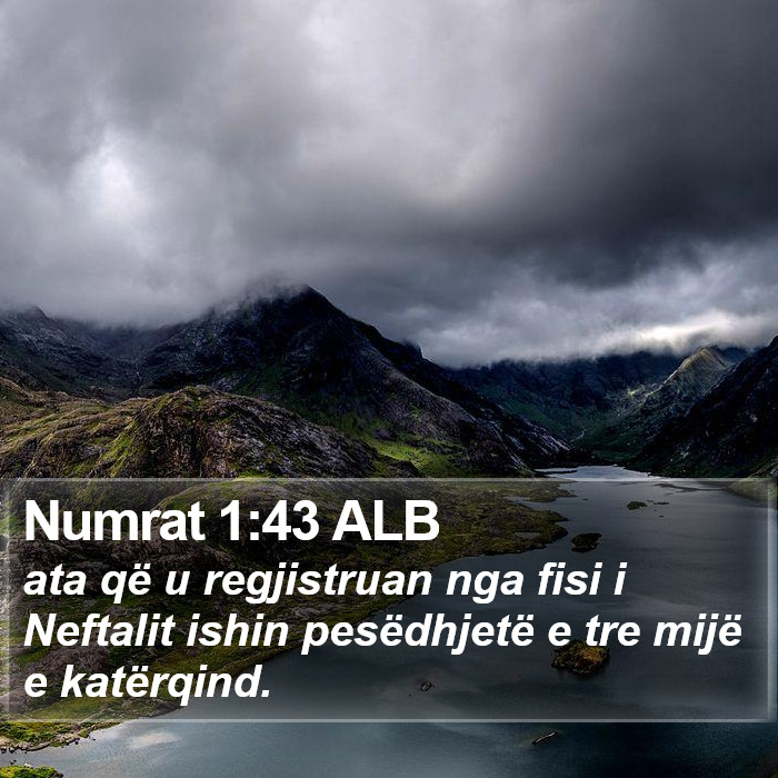 Numrat 1:43 ALB Bible Study