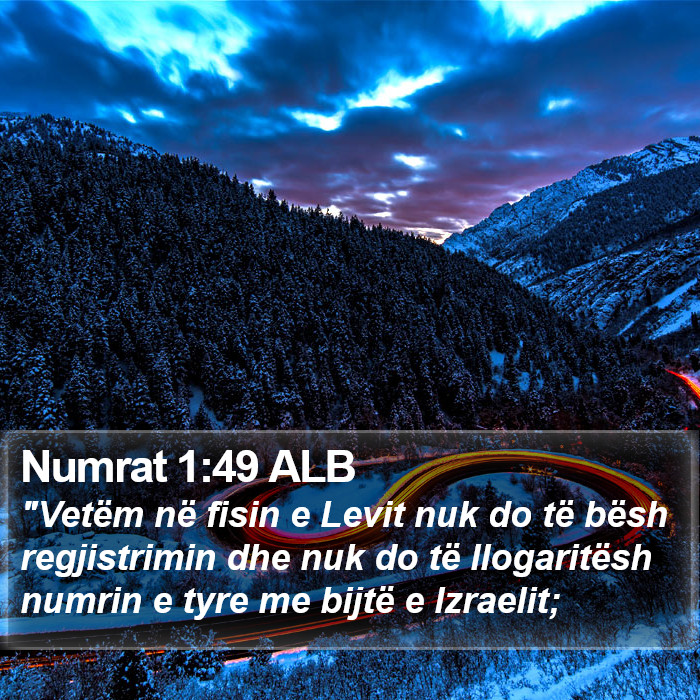 Numrat 1:49 ALB Bible Study