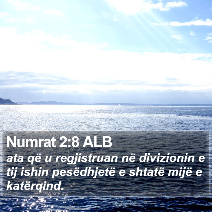 Numrat 2:8 ALB Bible Study