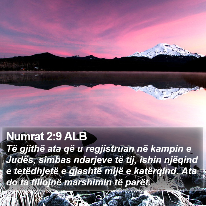 Numrat 2:9 ALB Bible Study