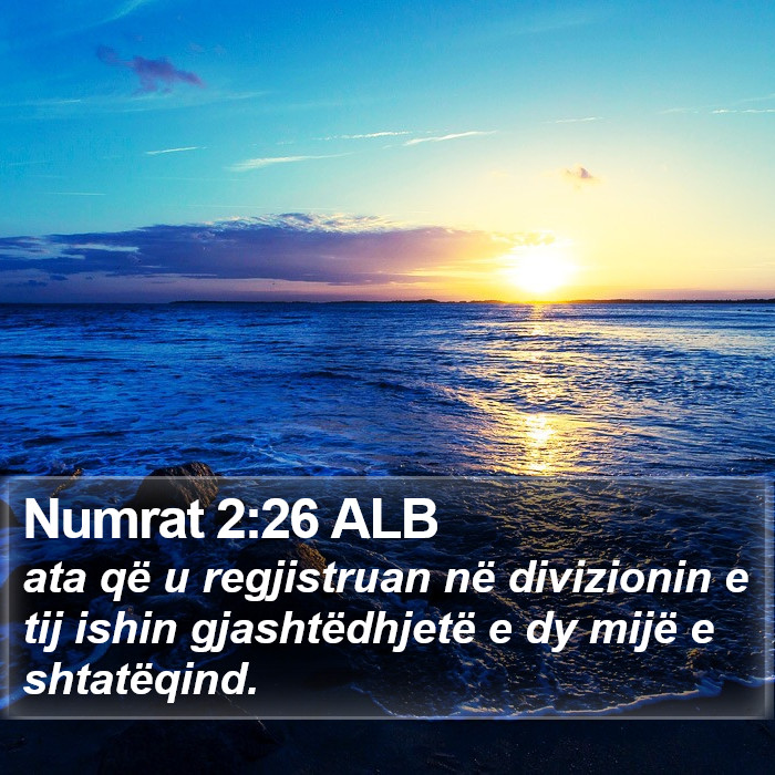 Numrat 2:26 ALB Bible Study
