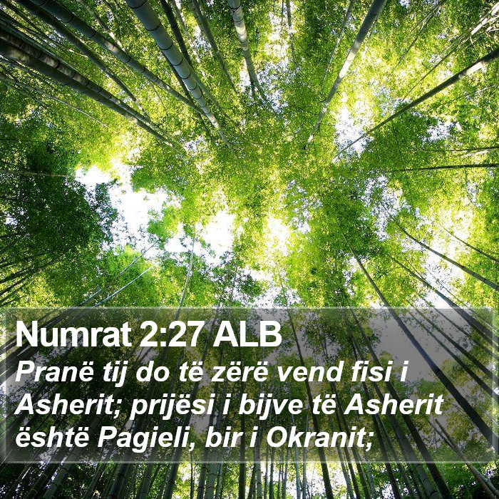 Numrat 2:27 ALB Bible Study
