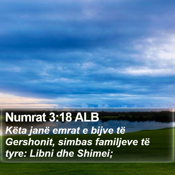 Numrat 3:18 ALB Bible Study