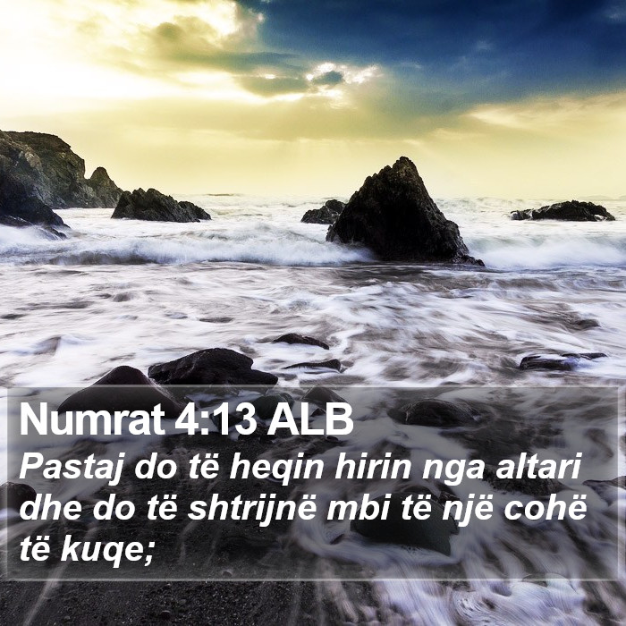 Numrat 4:13 ALB Bible Study