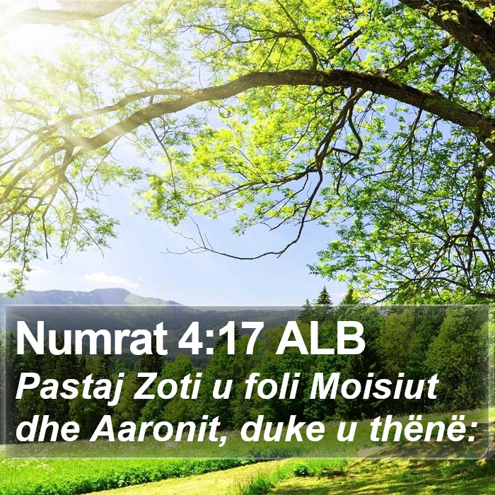 Numrat 4:17 ALB Bible Study