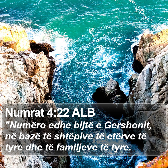 Numrat 4:22 ALB Bible Study