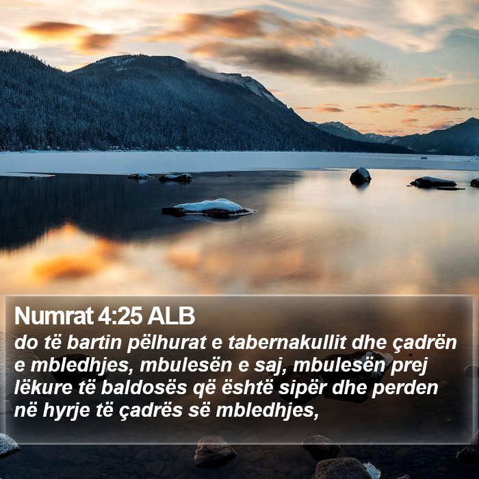 Numrat 4:25 ALB Bible Study