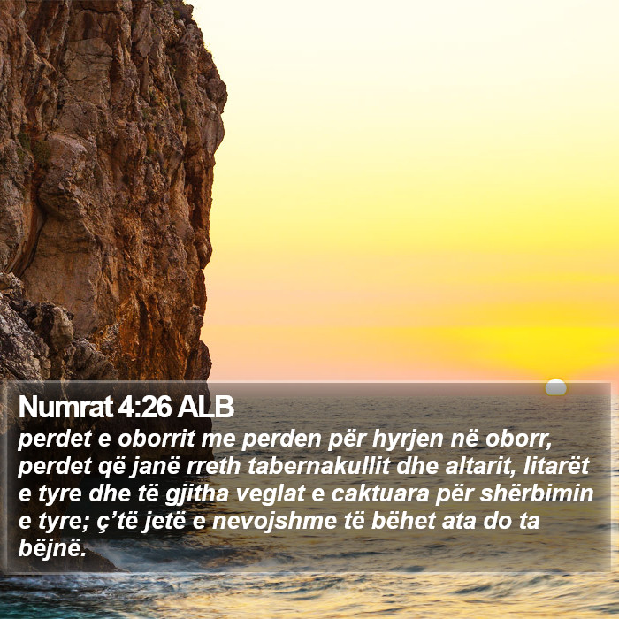 Numrat 4:26 ALB Bible Study