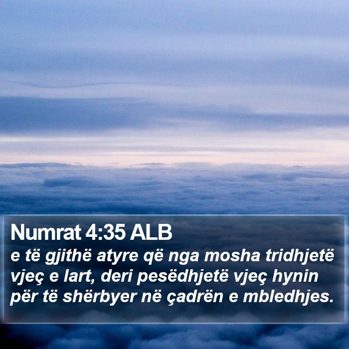 Numrat 4:35 ALB Bible Study