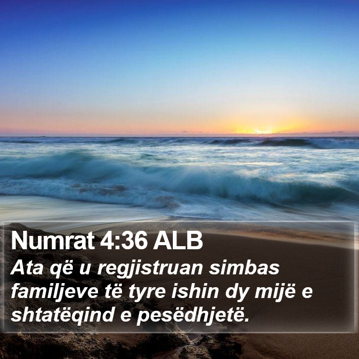 Numrat 4:36 ALB Bible Study