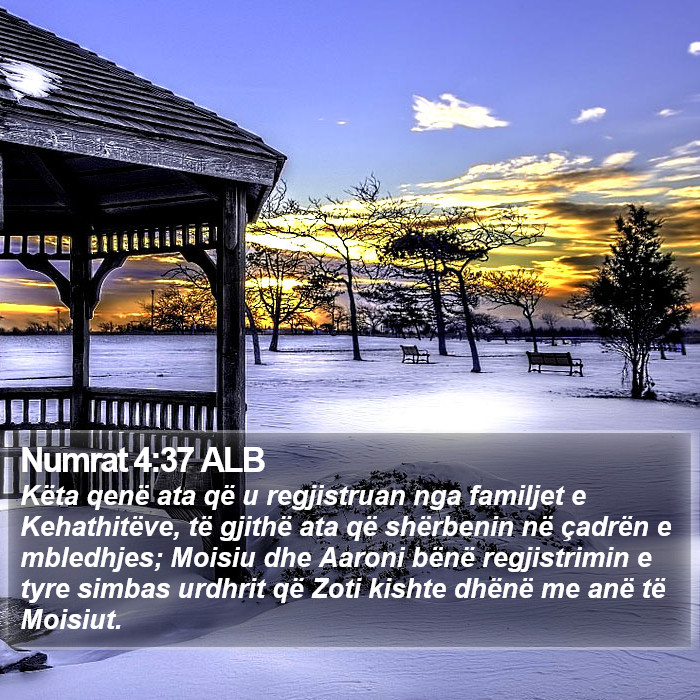 Numrat 4:37 ALB Bible Study