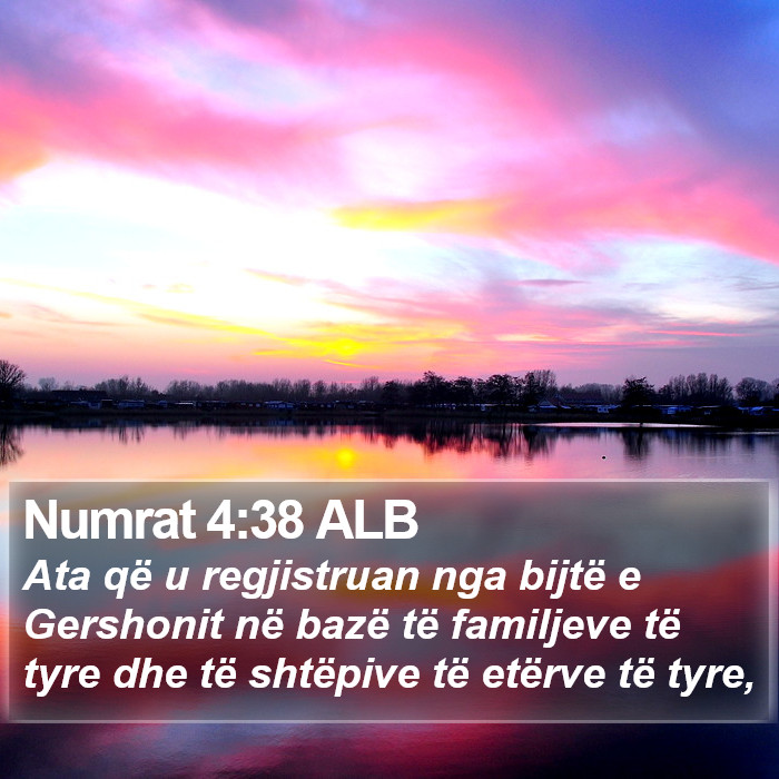 Numrat 4:38 ALB Bible Study
