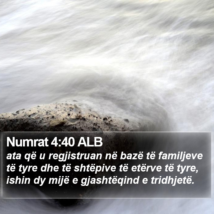 Numrat 4:40 ALB Bible Study