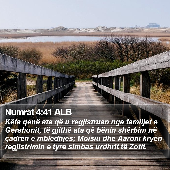 Numrat 4:41 ALB Bible Study