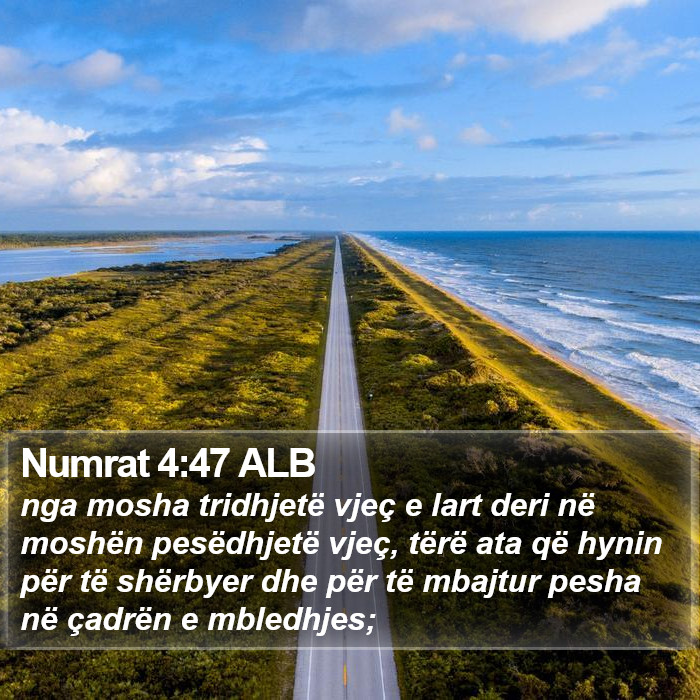 Numrat 4:47 ALB Bible Study