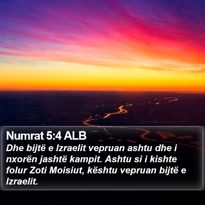 Numrat 5:4 ALB Bible Study
