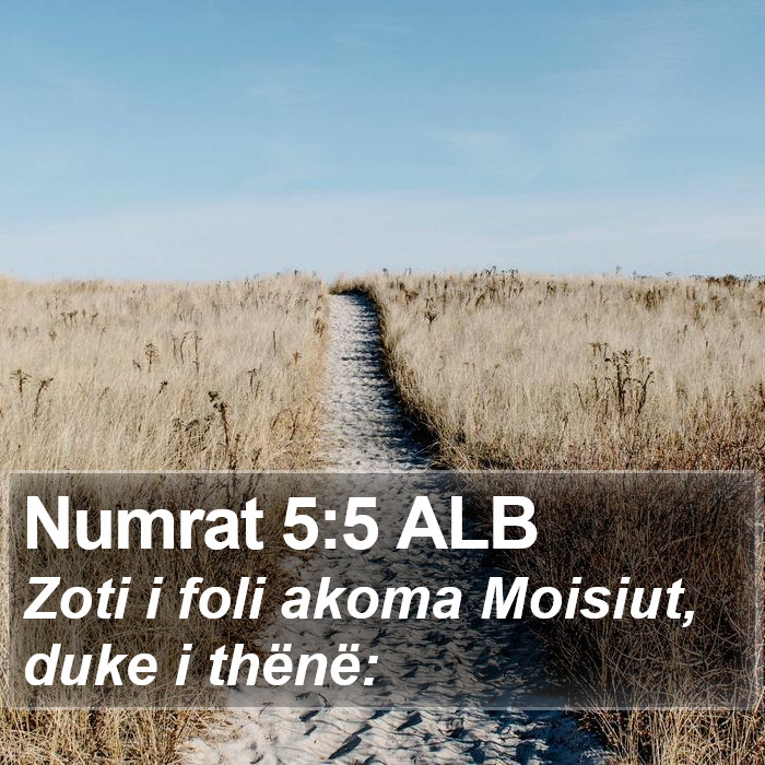 Numrat 5:5 ALB Bible Study