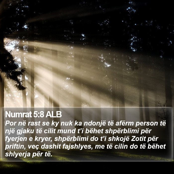 Numrat 5:8 ALB Bible Study
