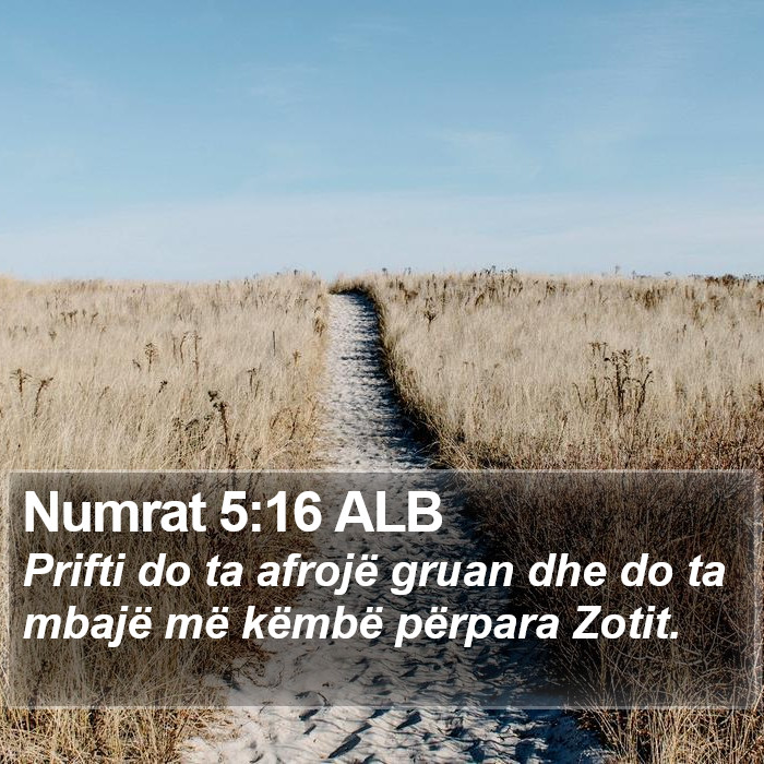 Numrat 5:16 ALB Bible Study