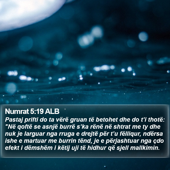 Numrat 5:19 ALB Bible Study