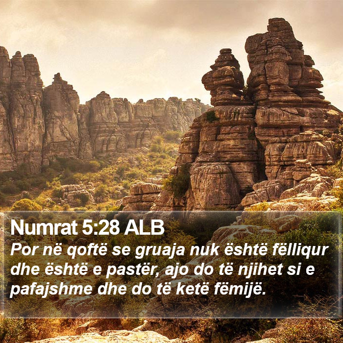 Numrat 5:28 ALB Bible Study