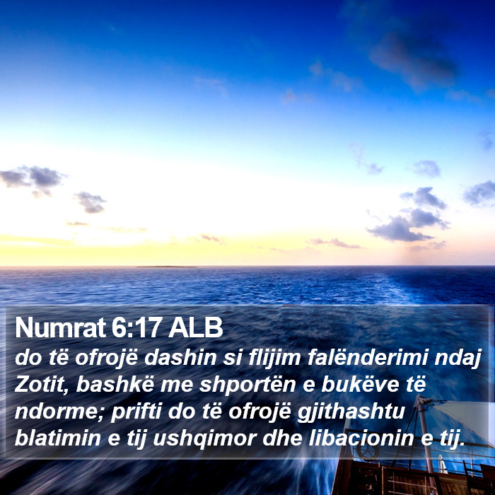Numrat 6:17 ALB Bible Study