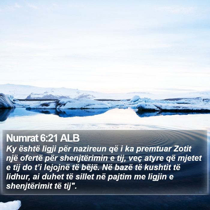 Numrat 6:21 ALB Bible Study
