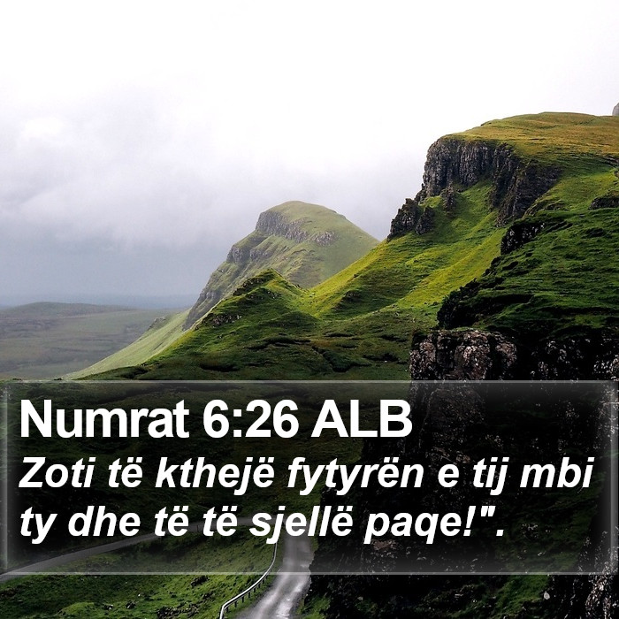 Numrat 6:26 ALB Bible Study