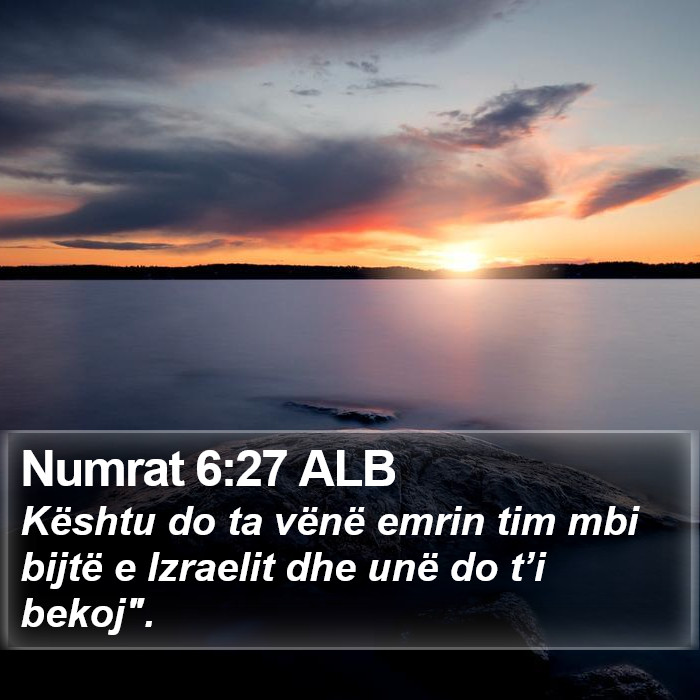Numrat 6:27 ALB Bible Study