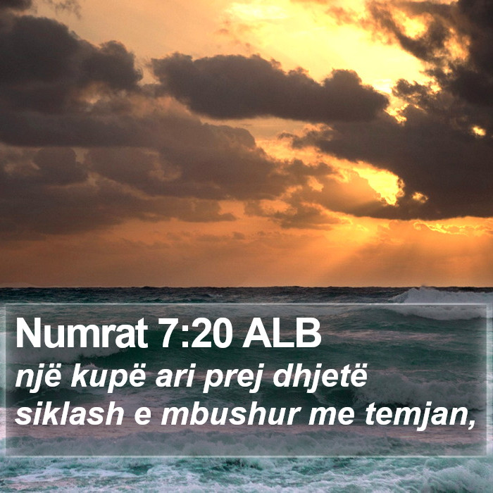 Numrat 7:20 ALB Bible Study